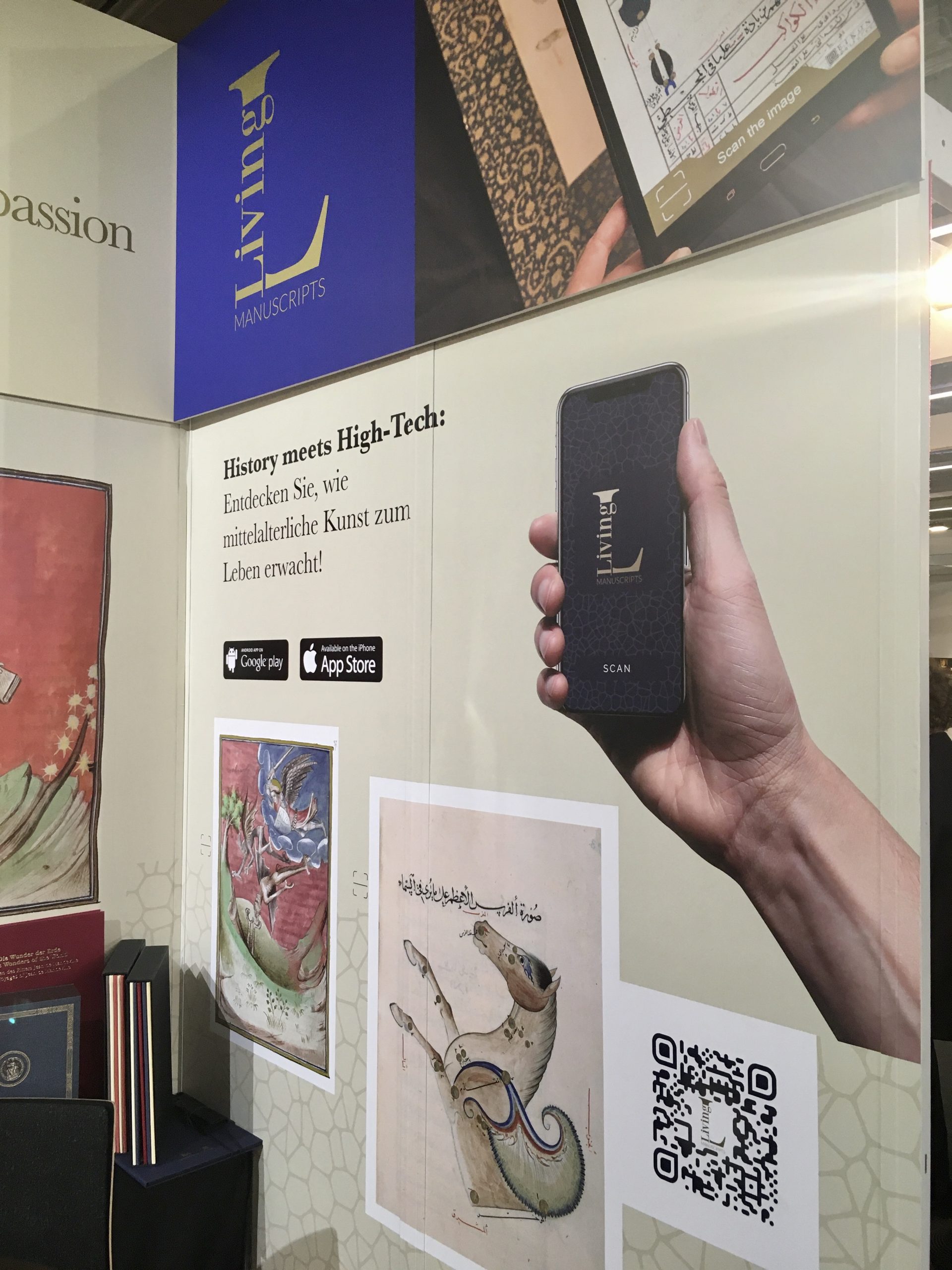 Augmented Reality, Living Manuscripts, erweiterte Realität, FBM 2019, Frankfurter Buchmesse, Messeauftritt, History meets High-Tech