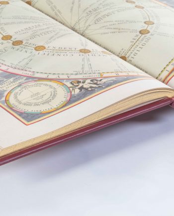 open book, Cellarius Sky Atlas, Facsimile