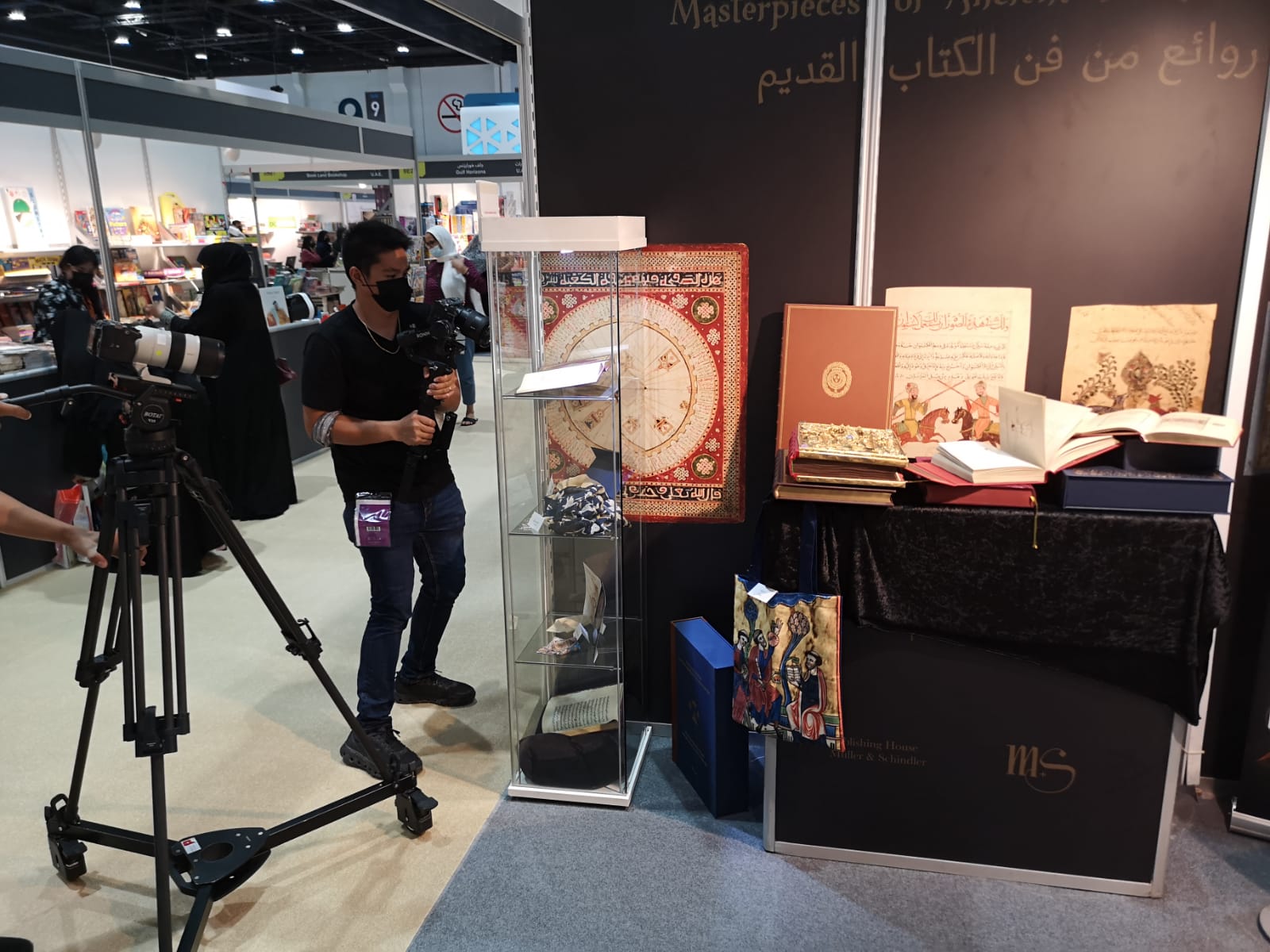 ADIBF 2022, a film crew visits our booth